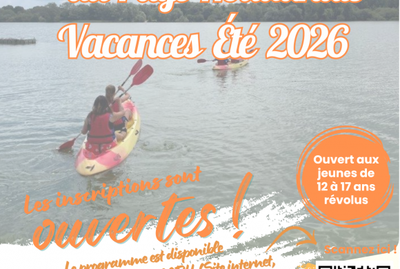 VACANCES D&rsquo;ETE 2026 CCPH : Planning des activités 12-17 ans révolus