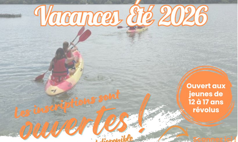 VACANCES D&rsquo;ETE 2026 CCPH : Planning des activités 12-17 ans révolus