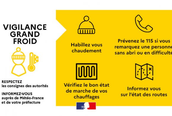 Le département des Yvelines est placé en vigilance jaune « GRAND FROID » jusqu’au mercredi 07 janvier 2026 Le département des Yvelines est placé en vigilance jaune « GRAND FROID » jusqu’au mercredi 07 janvier 2026